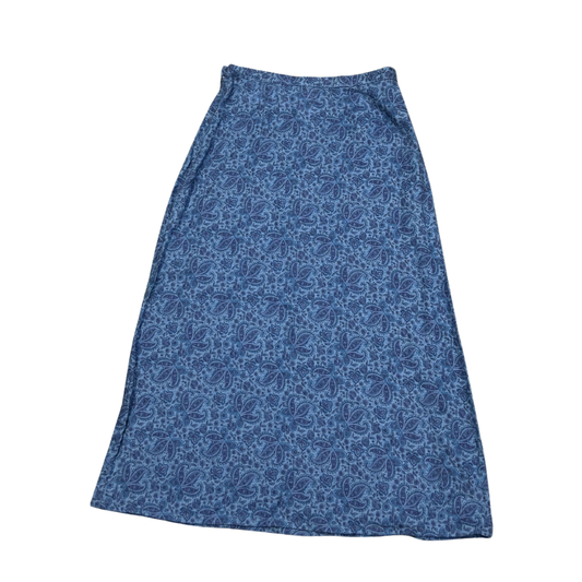 Laura Ashley Blue Linen Mix Skirt