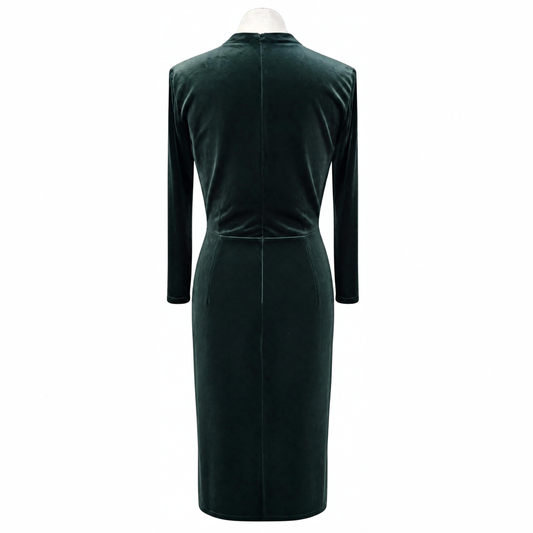Green Velvet Bombshell Dress