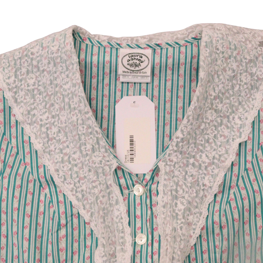 Vintage Laura Ashley Lace Collared Dress