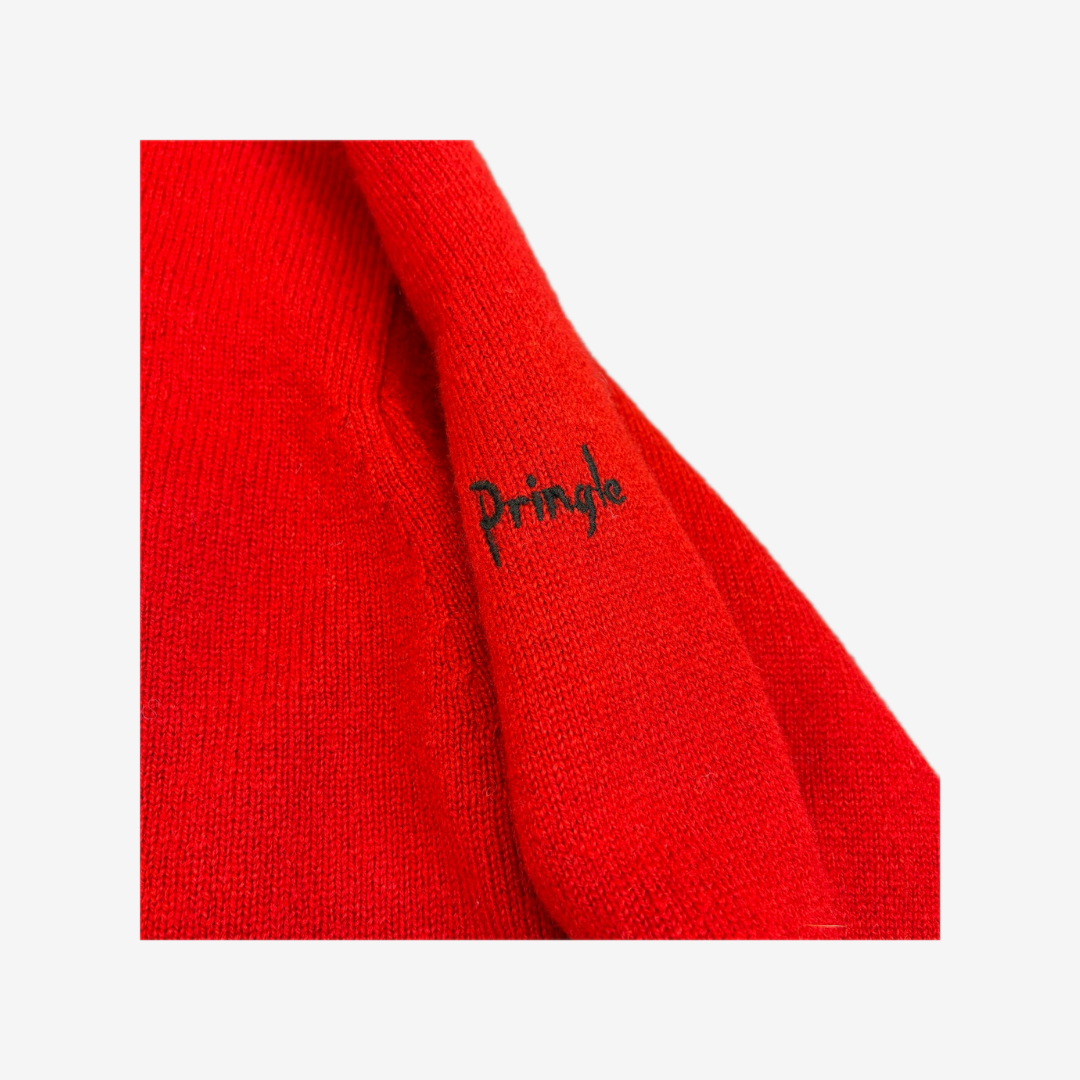 Pringle Embroidered Golf Central Crest Design Sweater