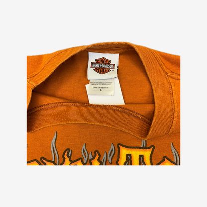 Harley Davidson Temple Texas Big Front & Back Graphic Print T-Shirt