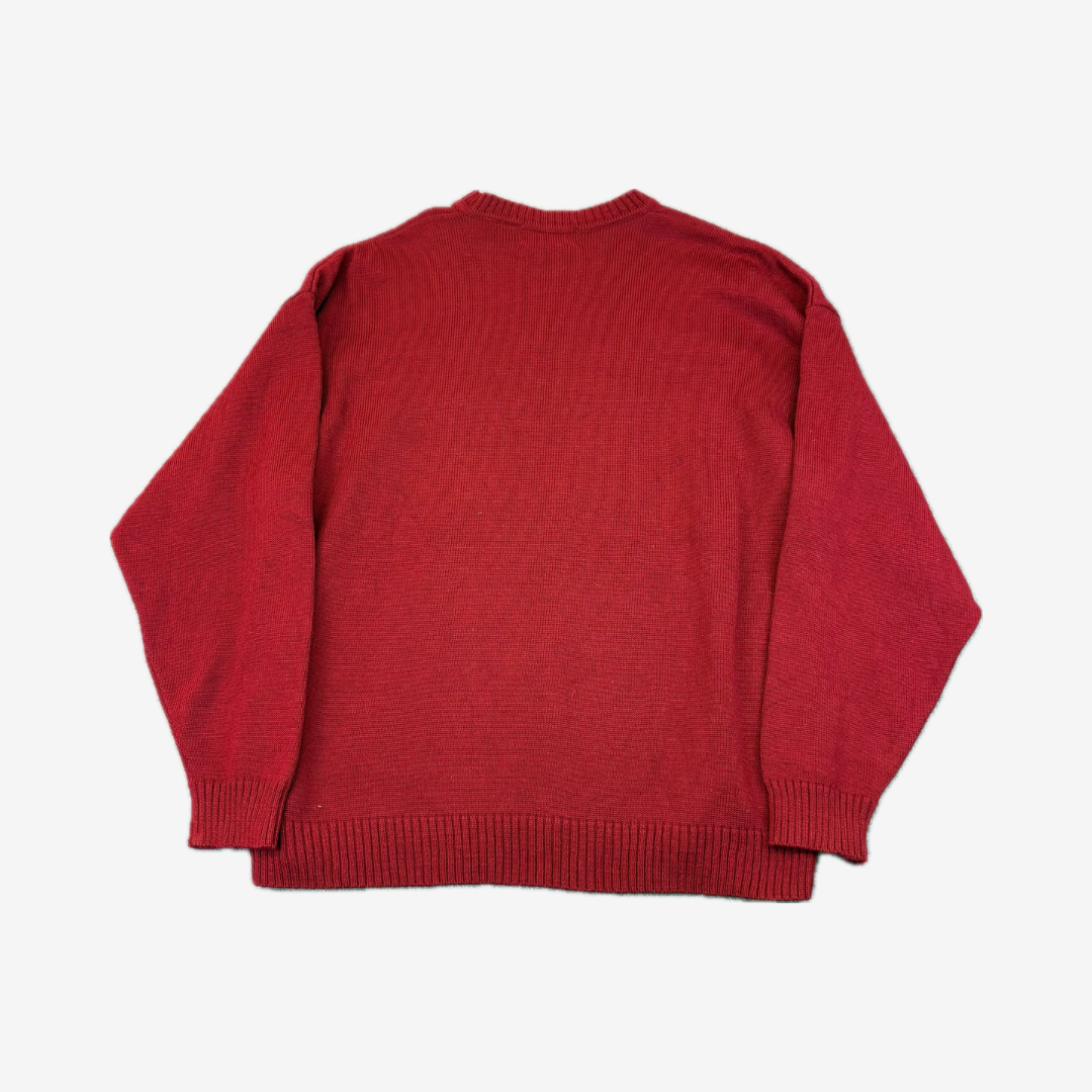 Vintage Functional Aztec Style Knitted Sweater