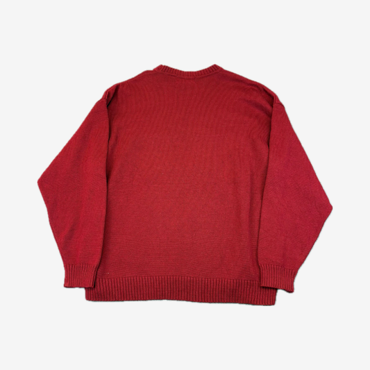 Vintage Functional Aztec Style Knitted Sweater