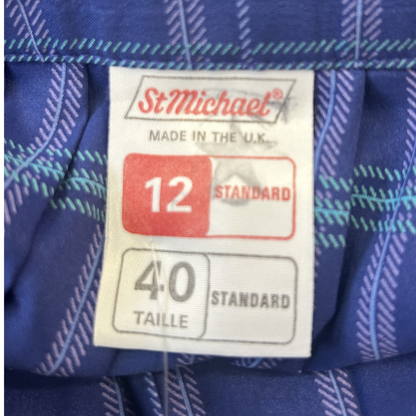 Vintage St. Michael Pleated Paisley Design Skirt