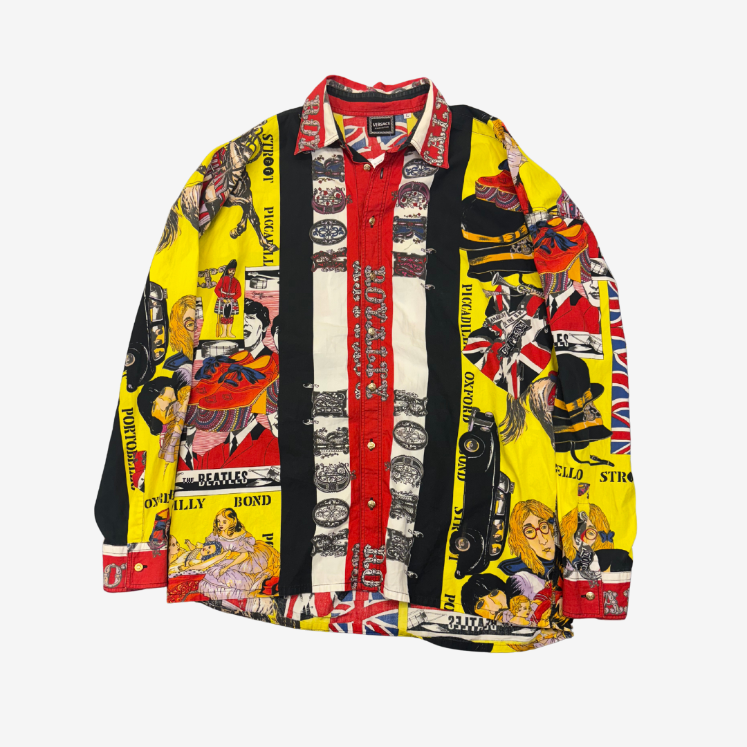 Vintage Versace Jeans Couture Brit Pop AOP Shirt