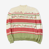 Alfred Dunner Floral Quarter-Zip Sweater