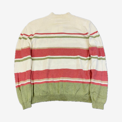 Alfred Dunner Floral Quarter-Zip Sweater