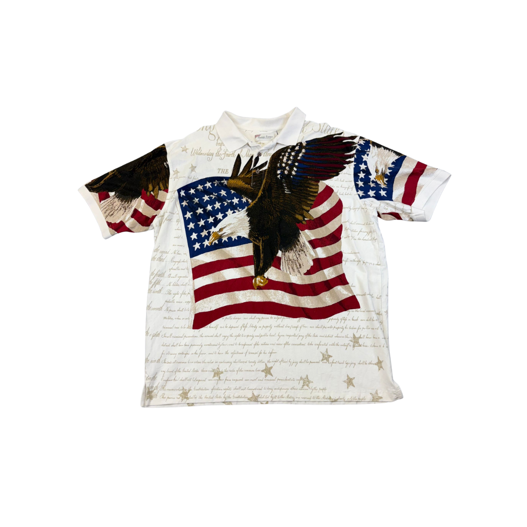 American Print Polo Shirt