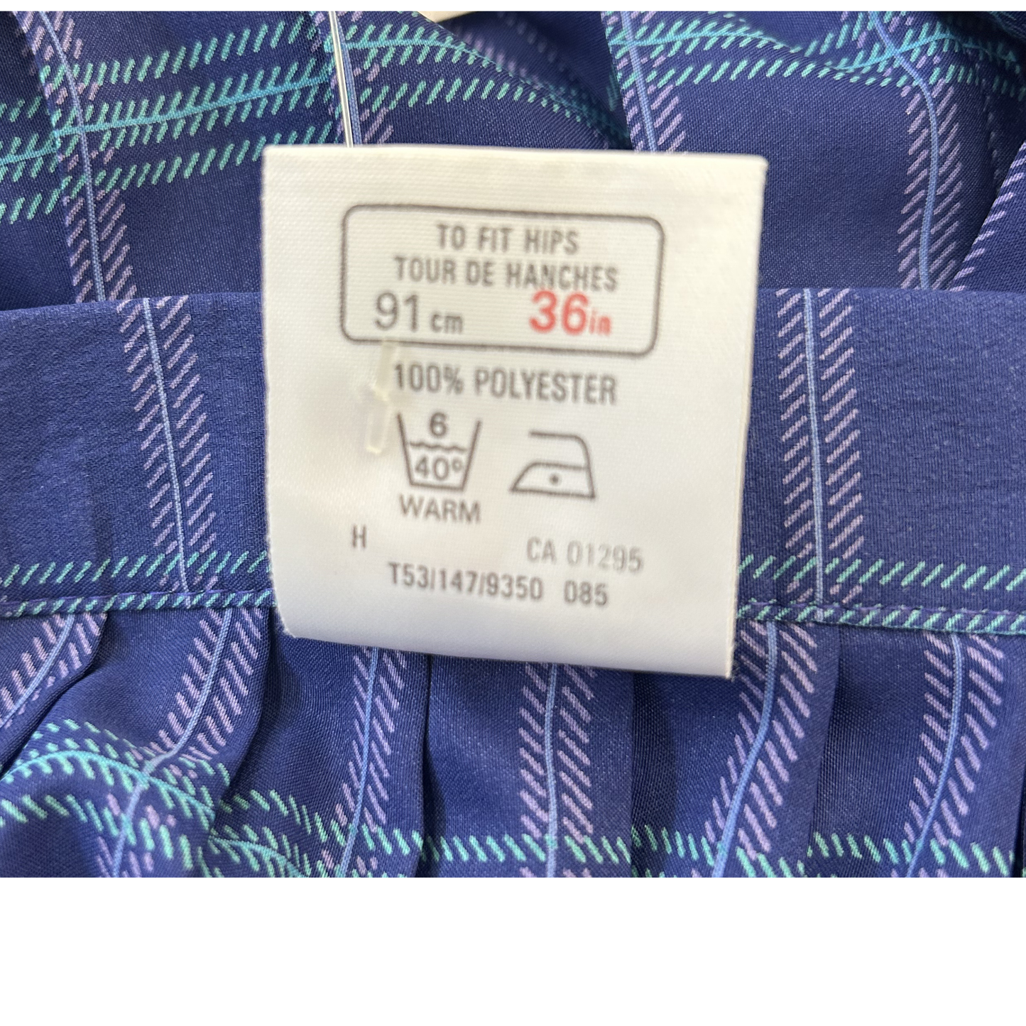 Vintage St. Michael Pleated Paisley Design Skirt