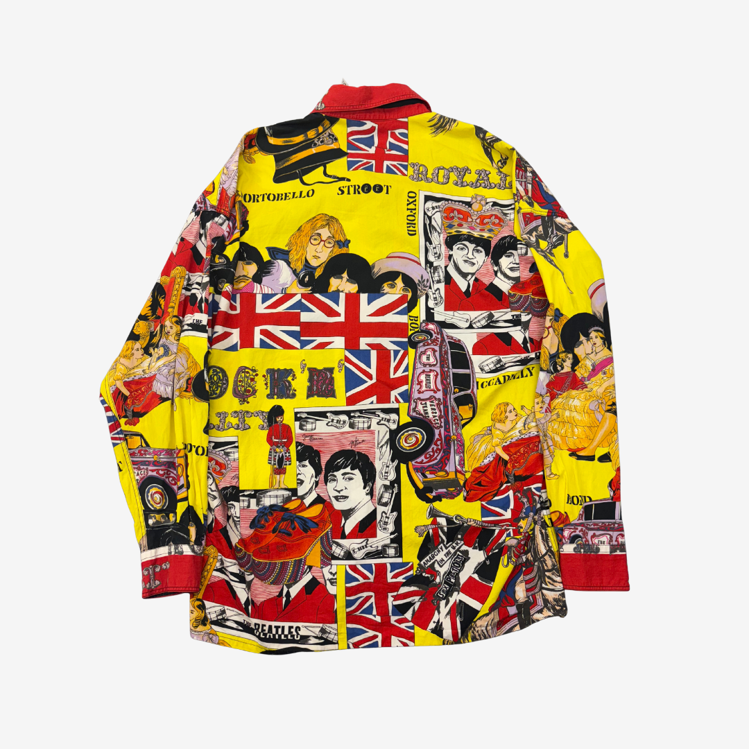 Vintage Versace Jeans Couture Brit Pop AOP Shirt