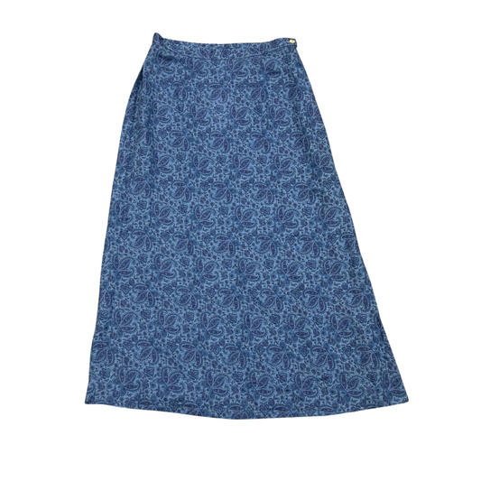 Laura Ashley Blue Linen Mix Skirt