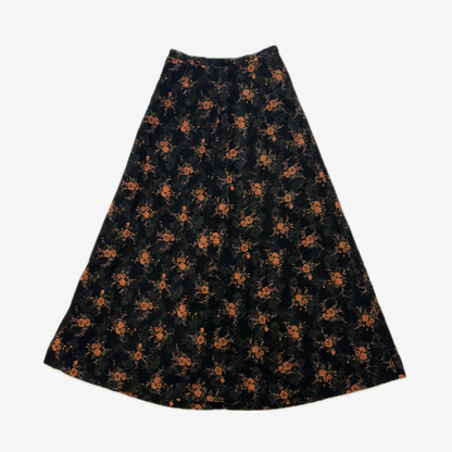 Floral corduroy Skirt