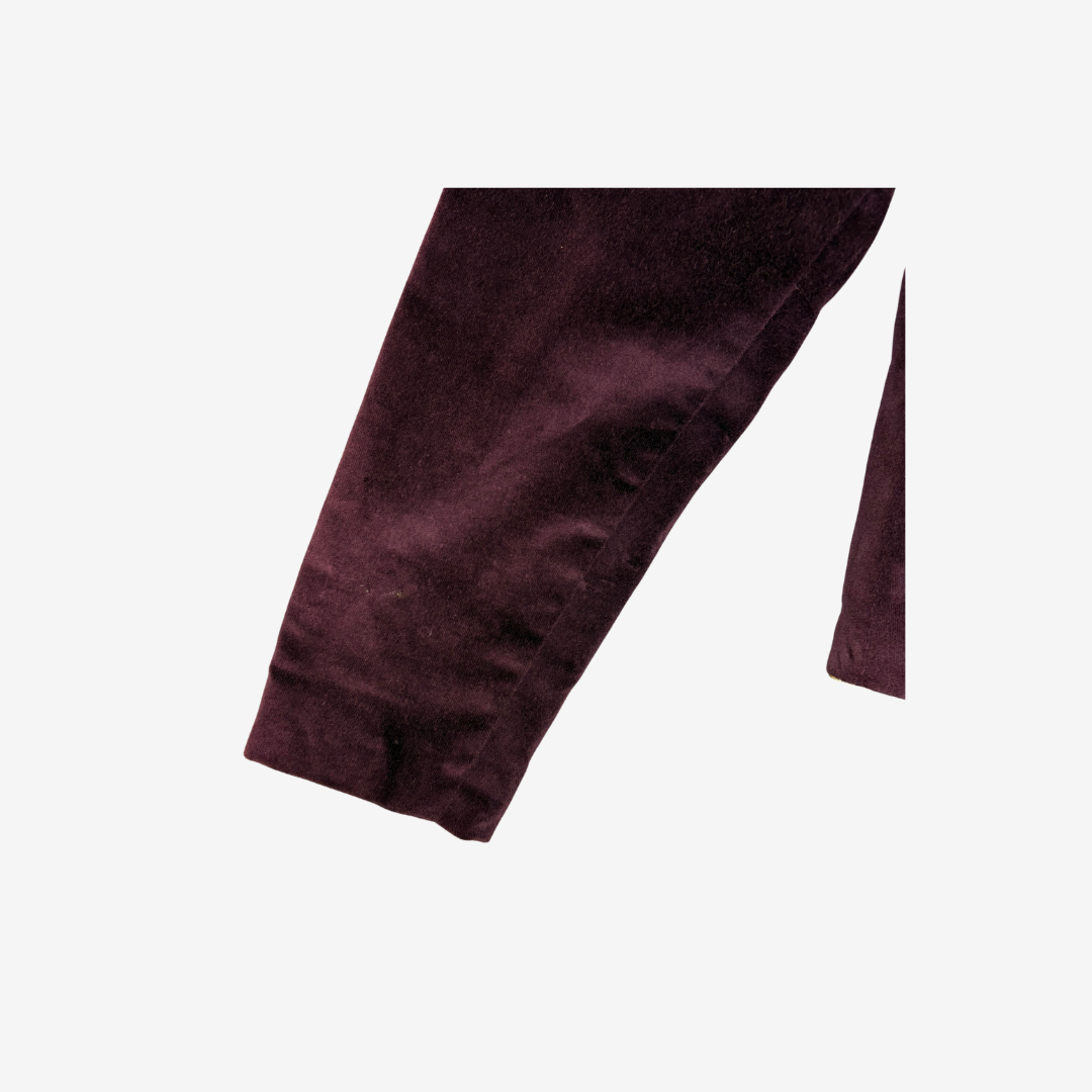 Painted velvet suit style jacket