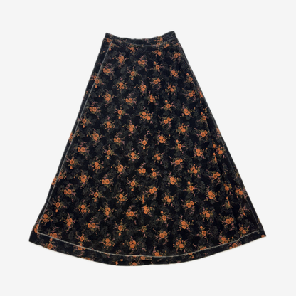 Floral corduroy Skirt