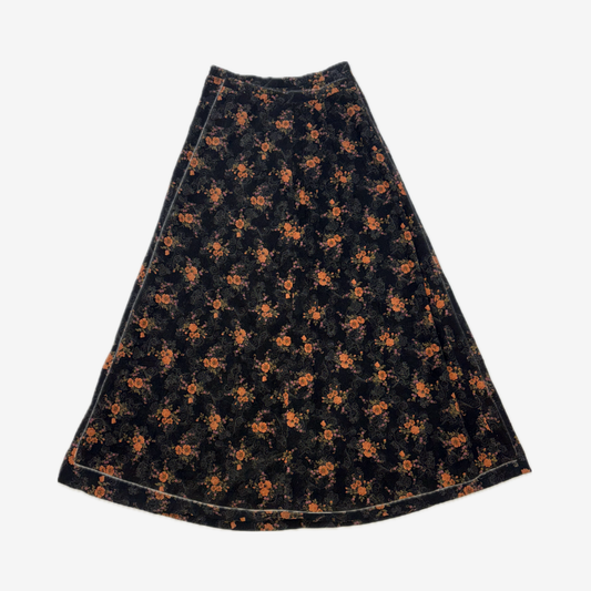 Floral corduroy Skirt