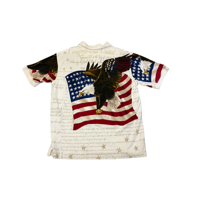 American Print Polo Shirt