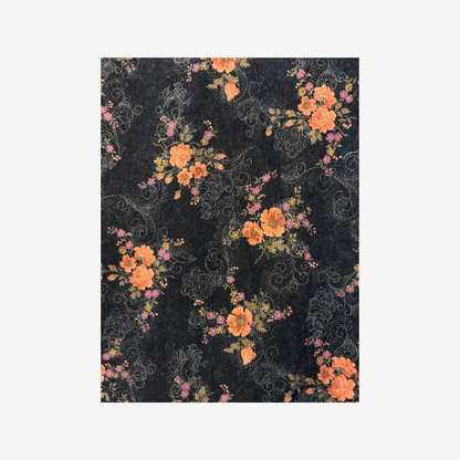 Floral corduroy Skirt