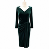 Green Velvet Bombshell Dress