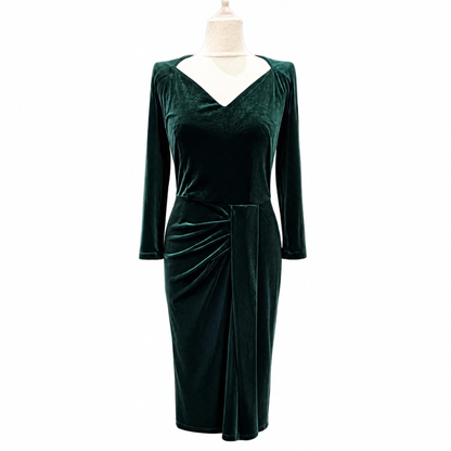 Green Velvet Bombshell Dress