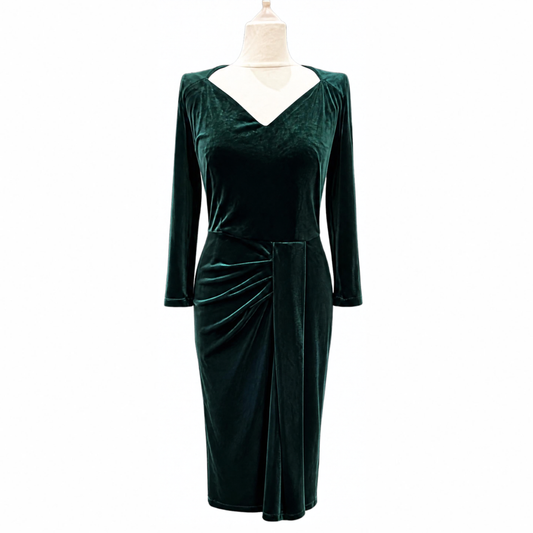 Green Velvet Bombshell Dress