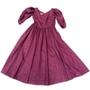 Vintage Laura Ashley Magenta Rose Print Occasion Dress