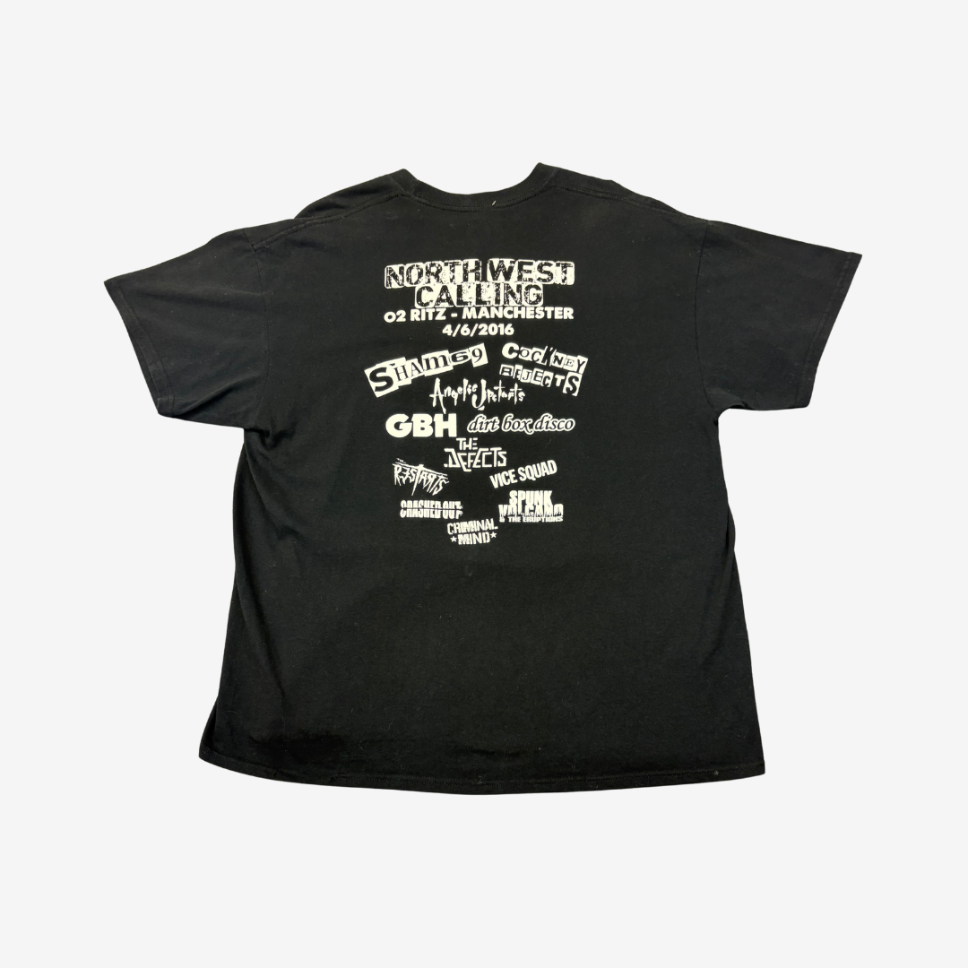 North West Calling Music Festival Gothic Style Skulls Graphic Print T-Shirt