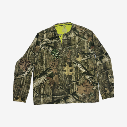 Mossy Oak Camo Long Sleeve Button Up T-Shirt