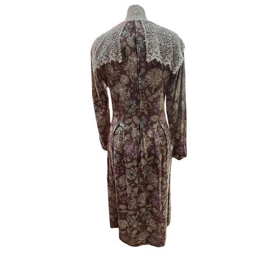 Vintage Laura Ashley Lace Collar Dress