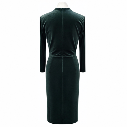 Green Velvet Bombshell Dress