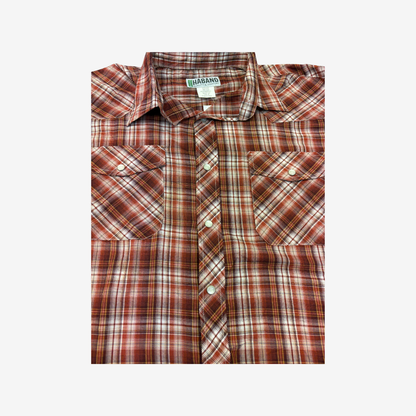 Vintage Haband Red Plaid Long Sleeve