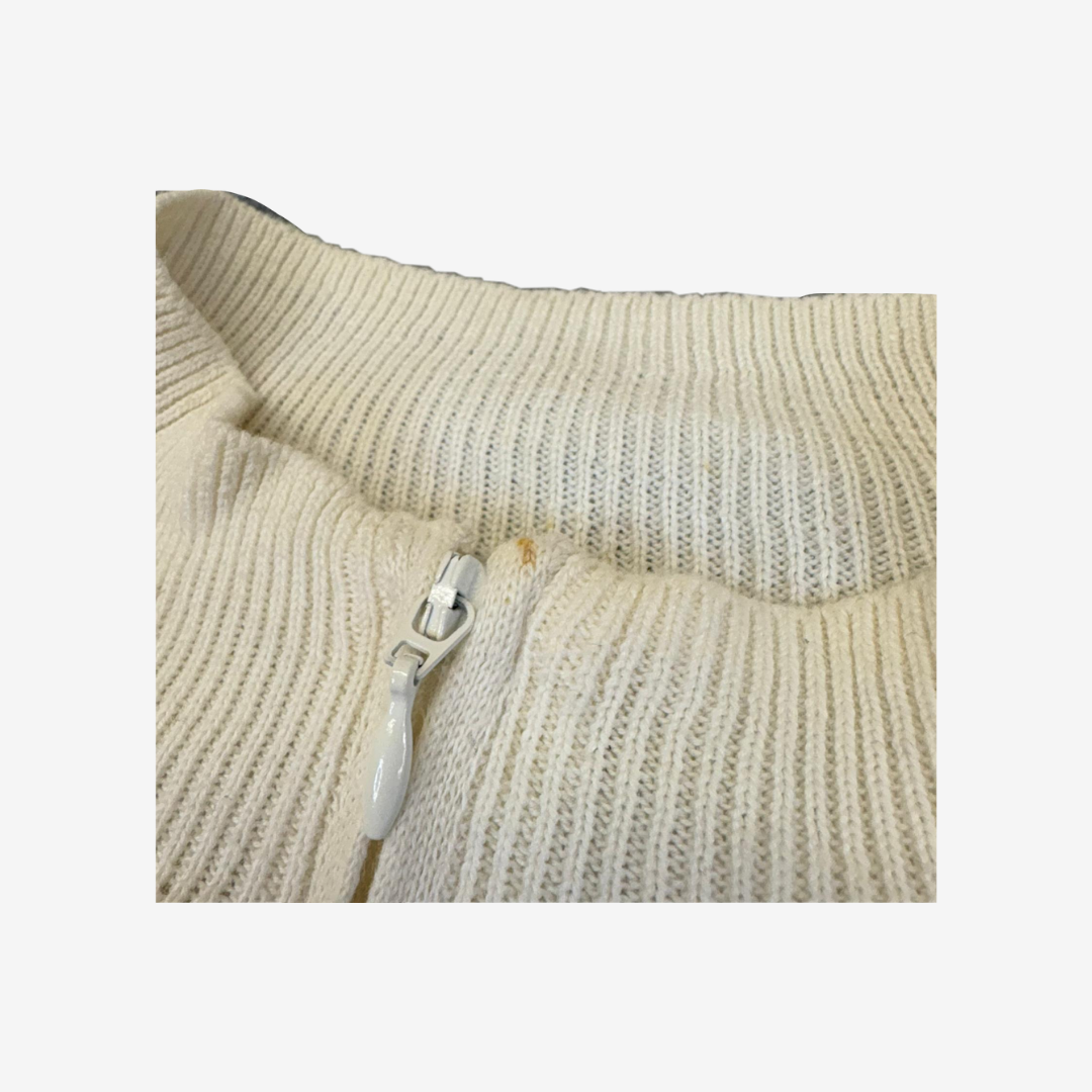 Alfred Dunner Floral Quarter-Zip Sweater