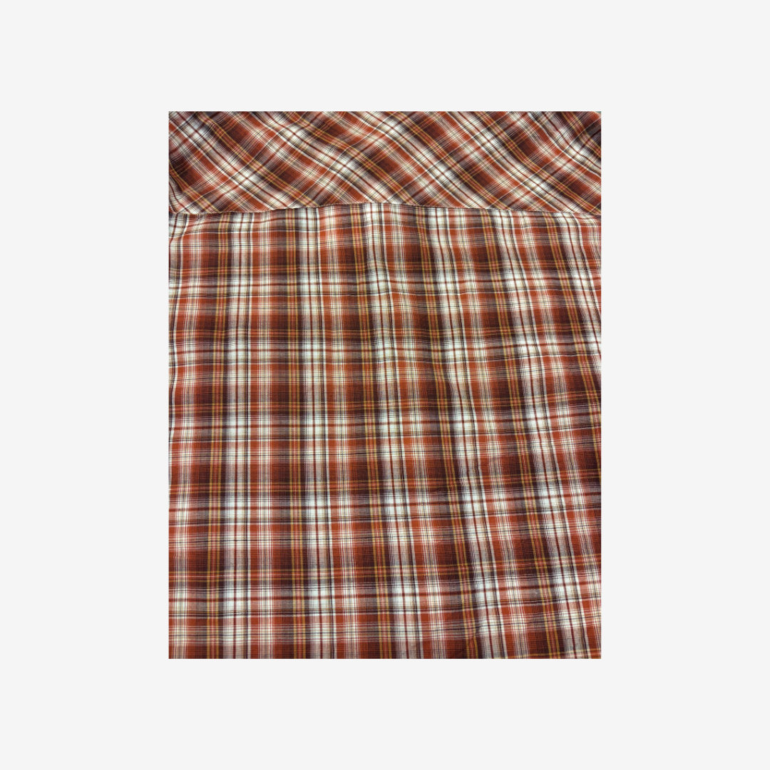 Vintage Haband Red Plaid Long Sleeve