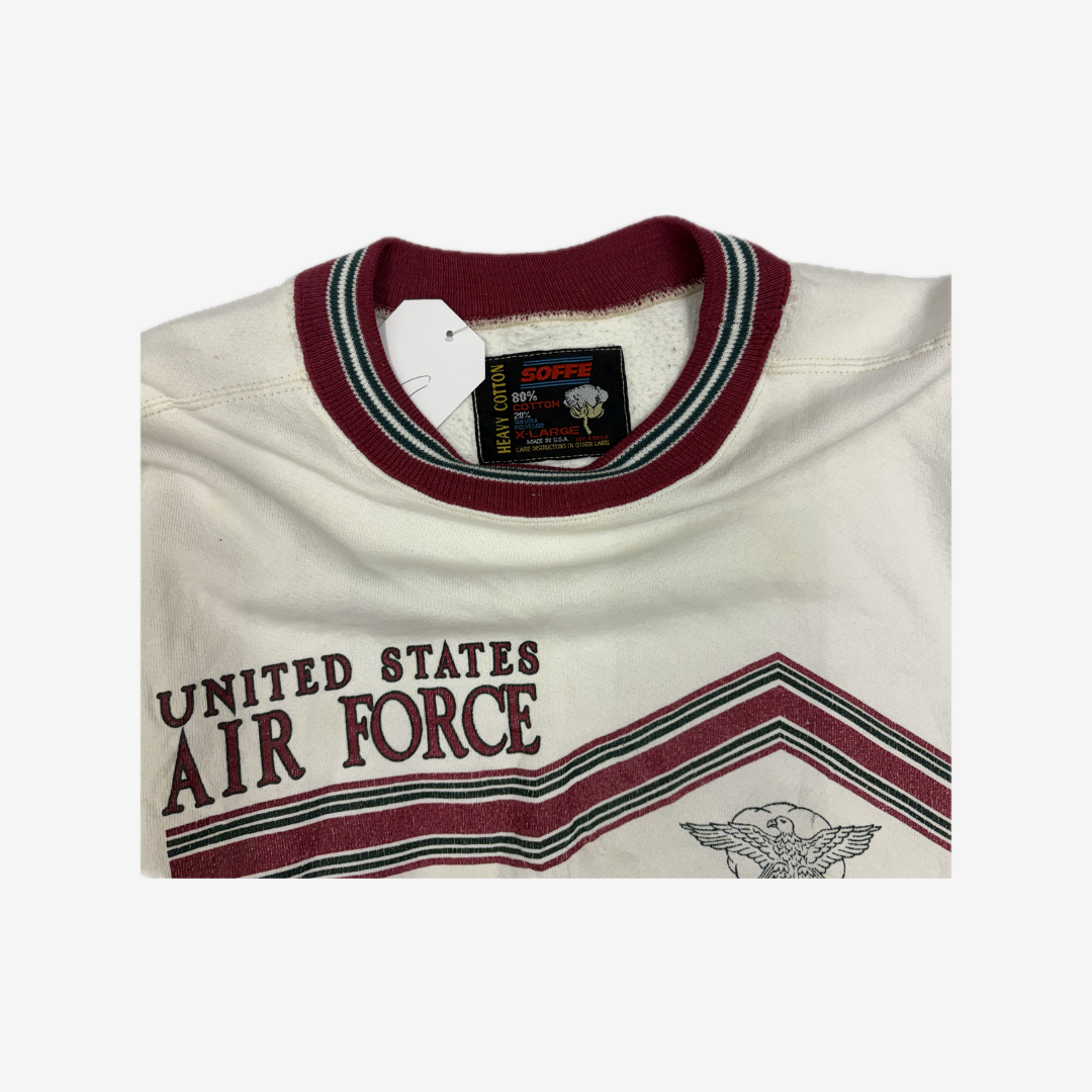 90s United States Airforce Graphic Print Sweater