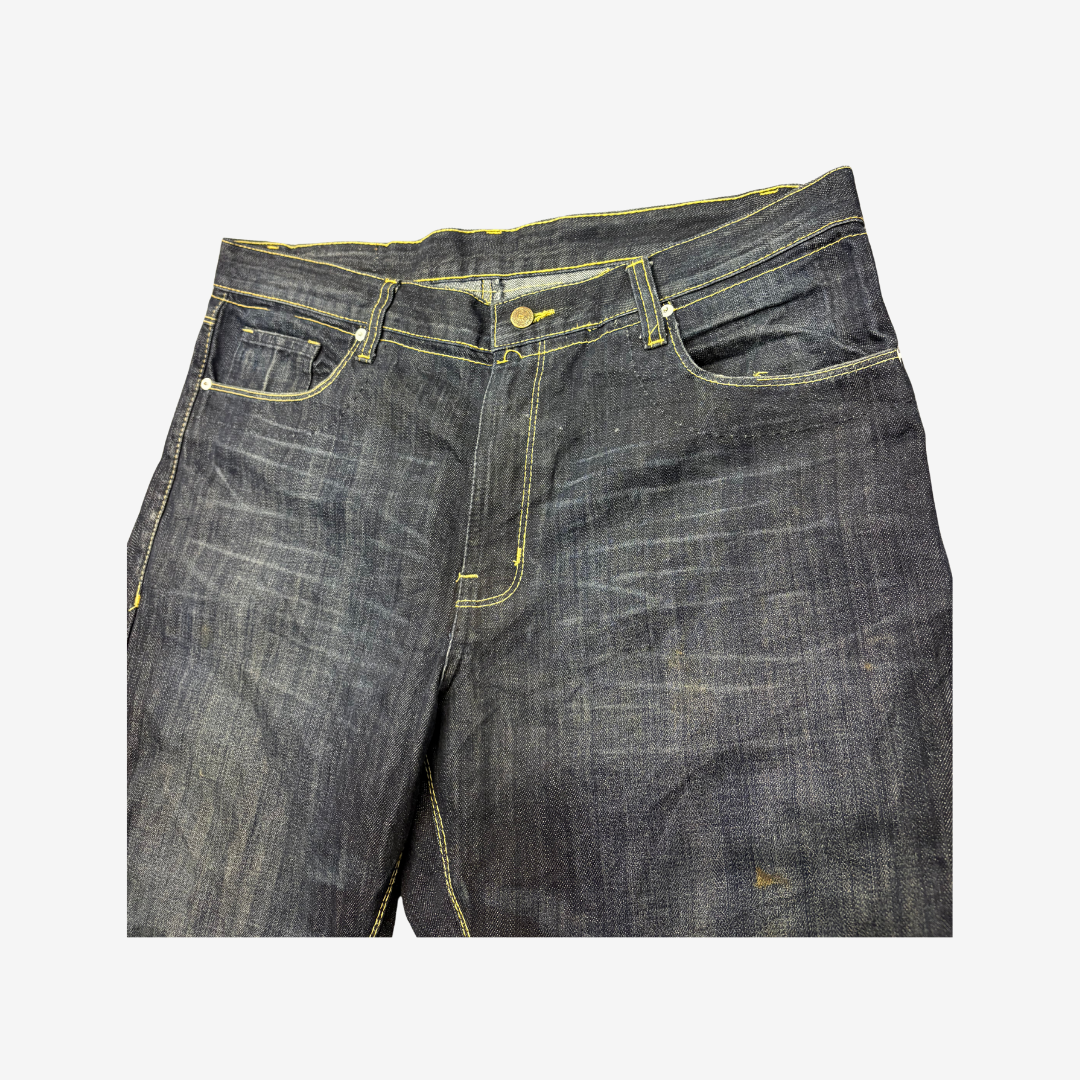 Artful Dodger Y2K Dark Wash Graphic Back Jeans