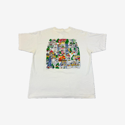 Boston Front & Back Graphic Print Single Stitch T-Shirt