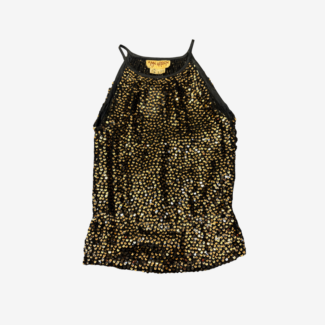 Sequined Halter Top