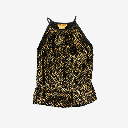 Sequined Halter Top