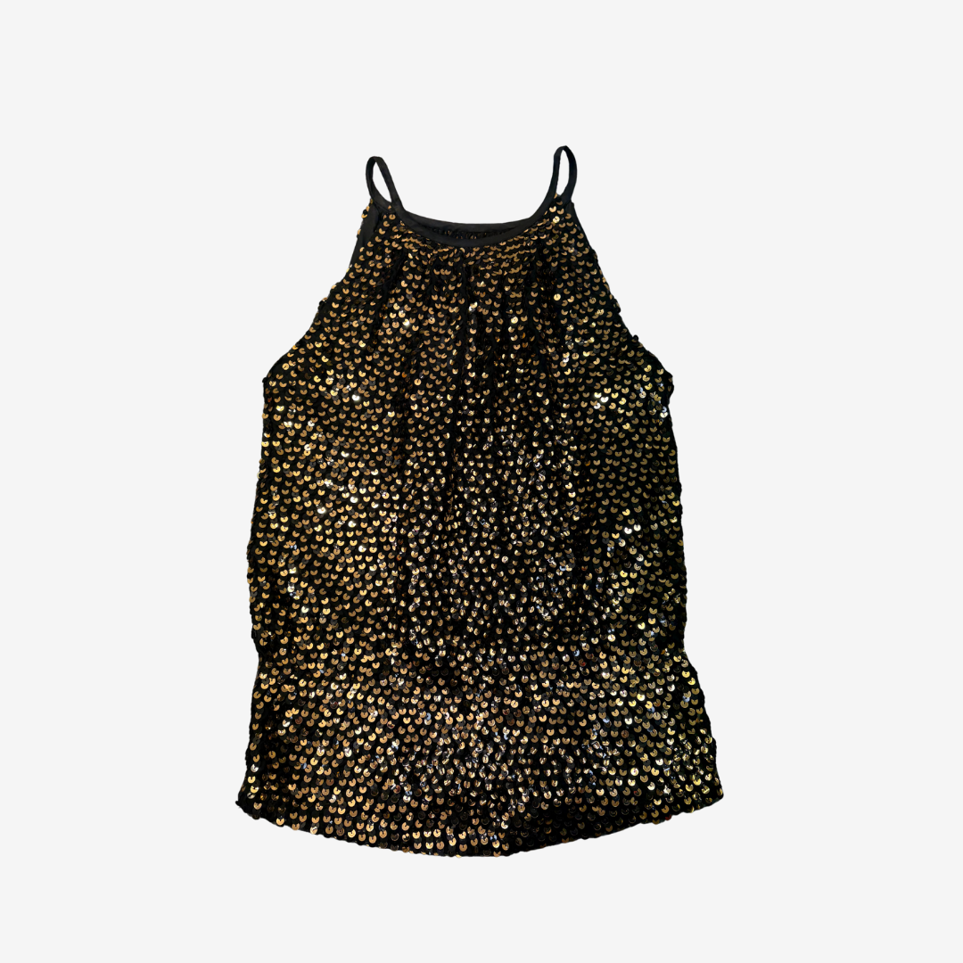 Sequined Halter Top