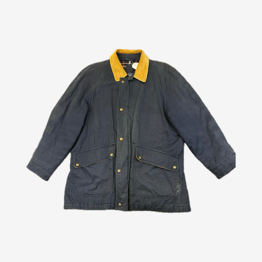 Vintage Burberry’s Classic Cord Collar Winter Coat