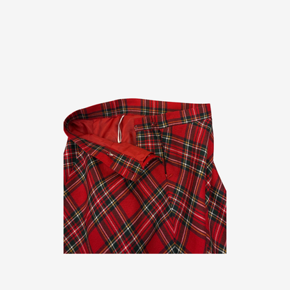 Plaid Full Length Circle Skirt