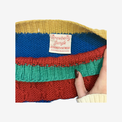 Vintage Wool Strawberry Jungle Jumper
